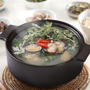 [인정식탁][춘백이네] 바지락쑥국세트 (바지락 1kg+쑥 100g)