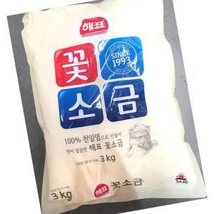 해표 꽃소금 3K 천일염 식용 식자재