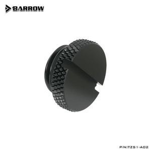 Barrow 스톱 플러그 피팅 동전 슬롯 포함 블랙 실버 화이트 골드 수냉식 투명 TZS1-A02 G1/4 인치
