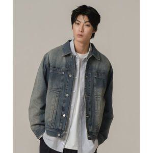 COVERNAT 데님 트러커 라이트 블루 CO2403JK03LB