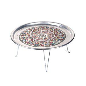 [기타]고품질 옛날 접이식 양은밥상 2호(50cm) 왕대/양은발상/시골/ (WFHP8M0)