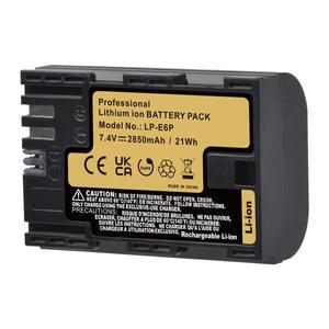 Batmax LP-E6P 배터리 2850mAh + LED 충전기 캐논 EOS R5 Mark II R6 R7 R 5DS 6D 7D 80D 90D