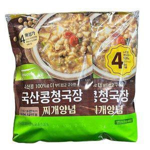 [기타]풀무원 국산콩 청국장찌개 130g x 4입 c64326