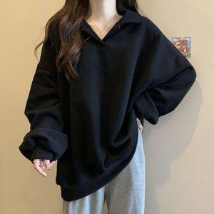 [기타]브이넥 카라 오버핏 맨투맨 기모 안감 봄 가을 캐주얼 카라맨투맨