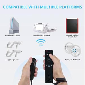 Nintendo Wii 게임 제어용 Nunchuck 컨트롤러가 포함된 리모컨 패드용 2 In 1 모션 플러스