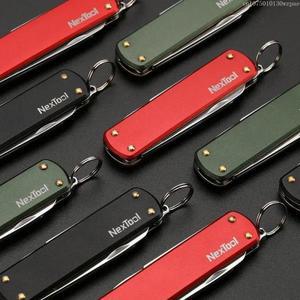샤오미 NexTool 야외 미니 접이식 다기능 나이프 가위 소형 스크루 드라이버 64.5mm 포켓 도구 네일 파일