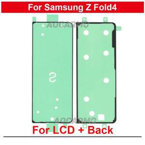 삼성 갤럭시 Z 폴드 4 Fold4 F936 LCD 전면 스티커 풀 세트 테이프 접착제 용 뒷면 커버
