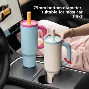 Chakolab 대용량 컵 짚 스테인레스 스틸 진공 실리콘 패드 1050ml Pp  커피 남자를위한 아이스 킹