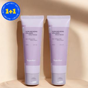 비건이펙트 콜라겐팩 보습 랩핑 마스크팩 80ml 2개