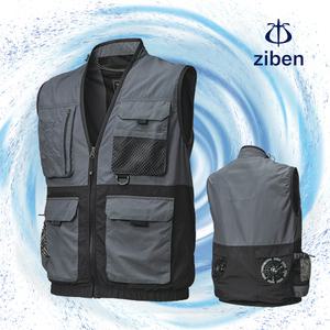 지벤 여름 시원한 등산 스포츠의류 선풍기조끼 ZB-V2422 쿨링팬+케이블선 포함 (배터리 미포함)