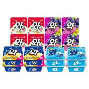 와 소다맛x4+바닐라x4+사과x4+포도x4