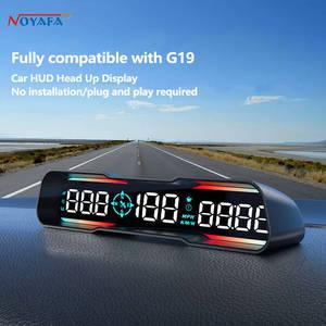 헤드업디스플레이 HUD NOYAFA G19 GPS 차량용 헤드 업 디스플레이 LCD 디지털 악기 LED