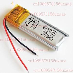 MP3 Vedio 펜 이어폰용 3.7V 90mAh Lipo 폴리머 충전식 배터리 401025