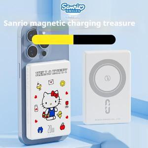 Sanrio 마그네틱 보조베터리 헬로 키티 만화 미니 소형 5000ma 대용량 초박형 고속 충전 선워터