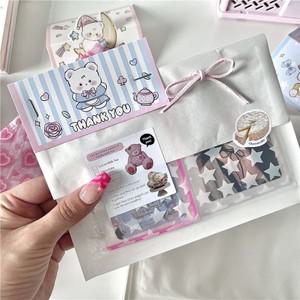 흰색 투명 필름 종이 봉투 카드 전송용 단면 포장 엽서 선물 가방 베이킹에 이상적 DIY 치료