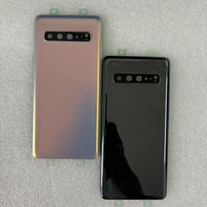 삼성 S10 5G G977 배터리 뒷면 커버 후면 도어 뚜껑 패널 쉘 하우징 케이스 카메라 렌즈 교체 용 A +++ 유