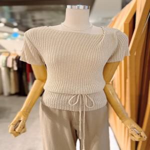 ab.fz 사선 꼬임 반팔니트 (ABXZ2ZW36F) US
