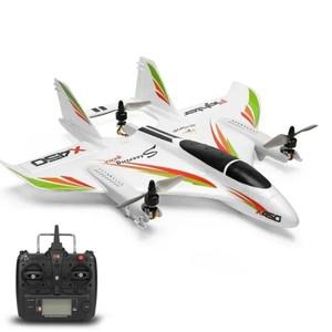 WLtoys X450 브러시리스 Vtol 비행기 글라이더 고정익 항공기 2.4G 6CH 3D 6G RC 헬리콥터 수직 항공 리모
