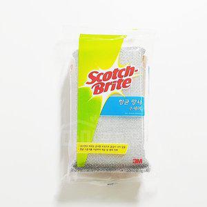 3M 항균 스펀지 망사 수세미(2개입)