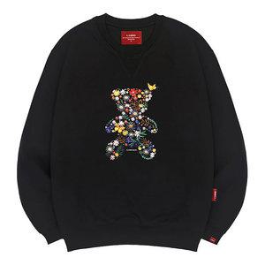 엘라모 3M 플라워베어 맨투맨 남녀공용 빅사이즈 S~4XL