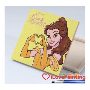 아트박스 프렌즈 보드게임 디즈니 프린세스 DIY 그림그리기 뷰티풀 벨 25X25