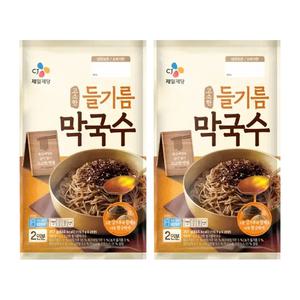 CJ 고소한들기름막국수, 356g, 2개