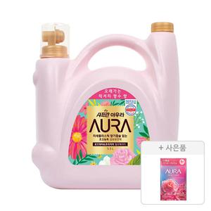 아우라 초고농축 섬유유연제 윌유메리미 5.5L, 1개 + 증정(생화캡슐  피오니로즈 리필 680ml, 1개)