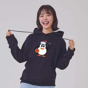 [OFK45024]성탄절 크리스마스 펭귄 산타모자 후드티