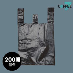 커피세븐 (소분-비닐봉투) 마트용손잡이 3호-특대 블랙