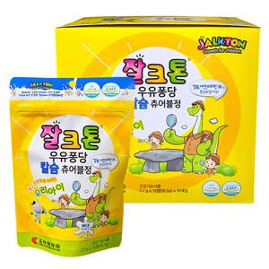 조아제약 잘크톤 멀티쑥쑥 칼슘 아연 비타민 츄어블정 우유맛 15정 x 10봉 어린이 약국 영양제 간식 카라멜