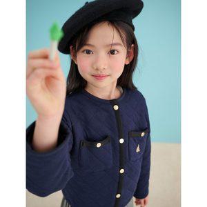[BEANPOLE KIDS] 여아 저지 퀼팅 점퍼  네이비 (BI5139G01R)
