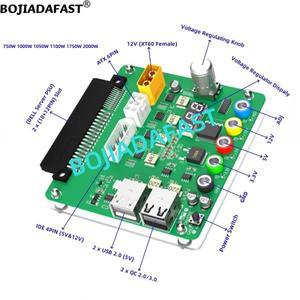 60 핀 커넥터 브레이크아웃 보드, 몰렉스 4 ATX 6 XT60 3.3V 5V 12V 출력, DELL 서버 전원 공급 장치용 USB