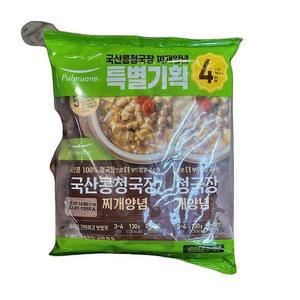 풀무원 국산콩 청국장찌개양념 130g x 4 d65349