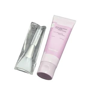 비건이펙트 슬로우 앤 에이징 콜라겐 물광 랩 마스크 80ml 추가 팩 브러쉬