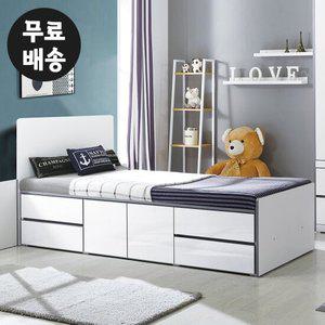 리아 2단 침대 수납 높은 침대프레임(슈퍼싱글/B형)