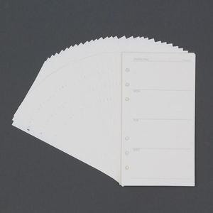 [BZJLQPYT_51CK]포켓 6공 다이어리속지(A6) 주간 GWM