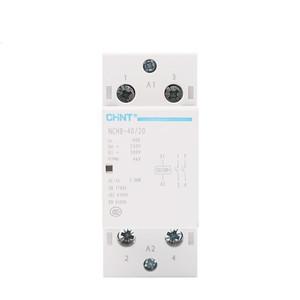 CHINT CHNT NCH8 AC 접촉기 레일 타입 가정용용 소 단상 2P 4P 220V 230V 40A 63A 50HZ 60HZ 2NC 2NO 1NO1N