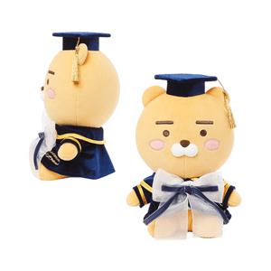 라이언 인형 졸업 선물 학사모 라이언 인형 굿즈 26cm