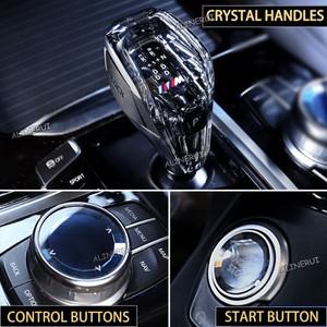 크리스탈 핸들 기어 시프트 노브 레버 스틱 헤드, BMW 3GT 5GT X6 6GT 3 4 5 6 7 8 시리즈 X3 X4 X5 X6 X7