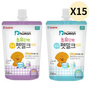 듀먼 강아지 고양이 펫밀크 초유 단백 2종 150ml X30