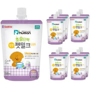 듀먼 강아지 고양이 펫밀크 초유 눈가반짝 150ml X10