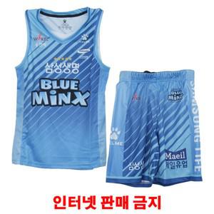 켈미 삼성생명 농구복단 유니폼 세트 Blue 3491 la레이커스