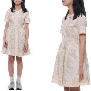 [부산점][버버리][버버리] 24SS EKD 프린트 원피스 (8078491 PALE CREAM 24S)