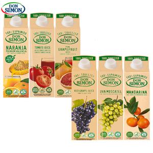  돈시몬 오렌지1L 1개+토마토1L 1개+자몽1L 1개+적포도1L 1개+백포도 모스카텔1L 1개+만다린 감귤1L 1개 (총6개) 한정행사음료수생과일