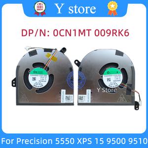 Y 스토어 CPU GPU 냉각 FAN 델 XPS15 9500 9510 정밀 5550 EG50050S1-CG30-S9A CG00-S9A 0CN1MT 009RK6