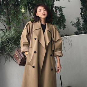 [오노마] ONM 2컬러 트렌치코트 루즈핏 가을 롱자켓 베이직