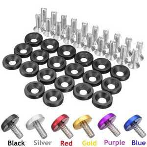 번호판 M6 x 15mm 자동차 범퍼 스티커 암호 플레어 와셔 볼트 베이 드레스 키트