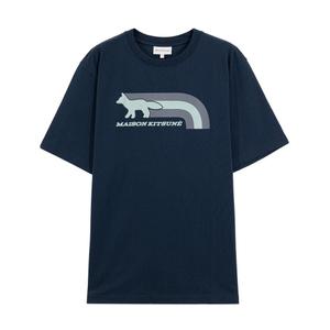메종키츠네 남성 폭스 컴포트 반팔 티셔츠 DEEP NAVY