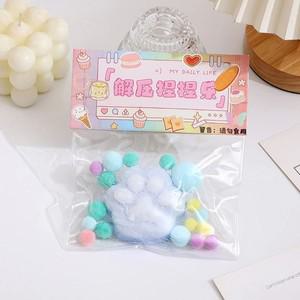 TPR Squishy Mochi 봉제 스트레스 해소 공, 카와이 고양이 발 스퀴즈 장난감, 방지 만화 핀치 감압 피젯