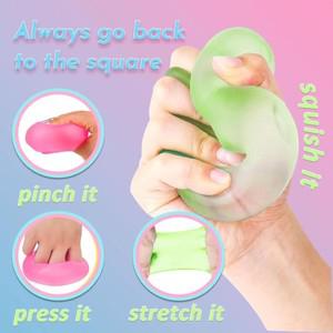 Squishy 아이스 큐브 Fidget 장난감 사각형 모양 스트레스 볼 짜기 릴리프 감각  성인 선물